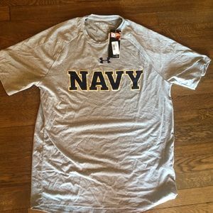 NAVY Under Armour Heat Gear Tech Tee, men’s Large